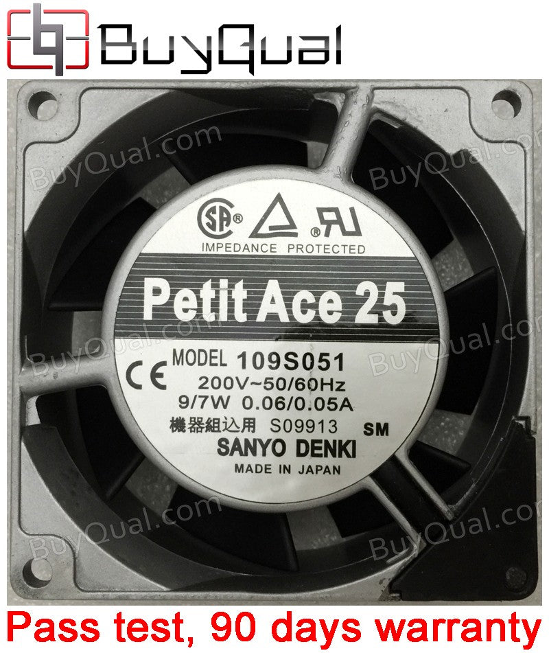 Sanyo 109S051 200V 0.06/0.05A 9/7W Cooling Fan Sanyo 109S051 200V 0.06/0.05A 9/7W Cooling Fan